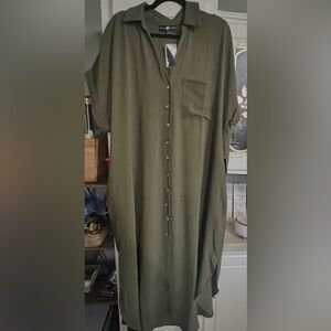 Olive Green Men's Shirt